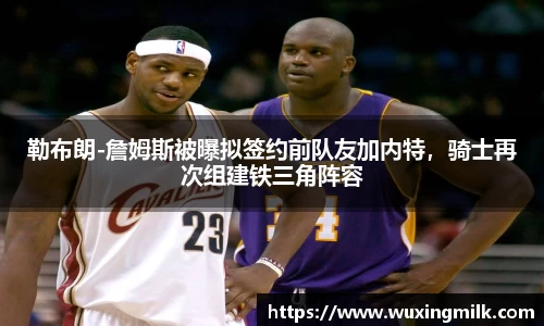 勒布朗-詹姆斯被曝拟签约前队友加内特，骑士再次组建铁三角阵容