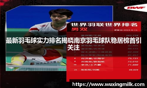 最新羽毛球实力排名揭晓南京羽毛球队稳居榜首引关注