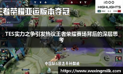 TES实力之争引发热议王者荣耀赛场背后的深层思考