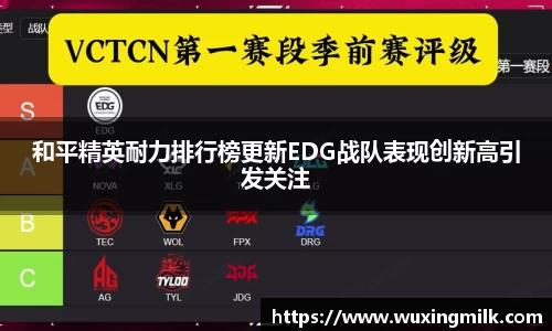 和平精英耐力排行榜更新EDG战队表现创新高引发关注